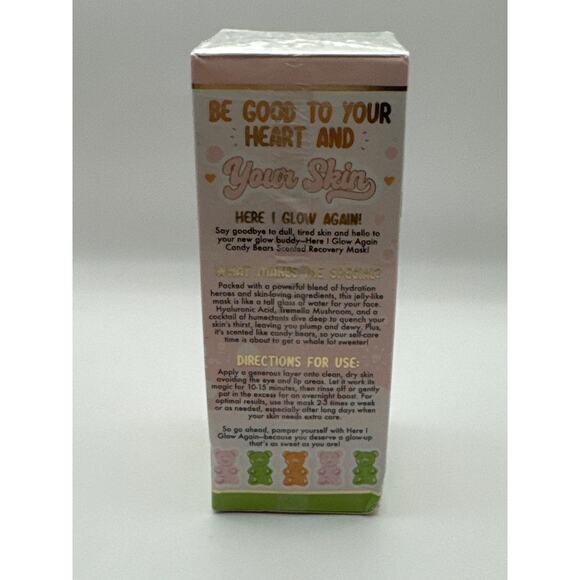 P. Louise Skin Here I Glow Again Recovery Mask Candy Bears 100mL/3.51 Fl Oz BNIB - Picture 6 of 10